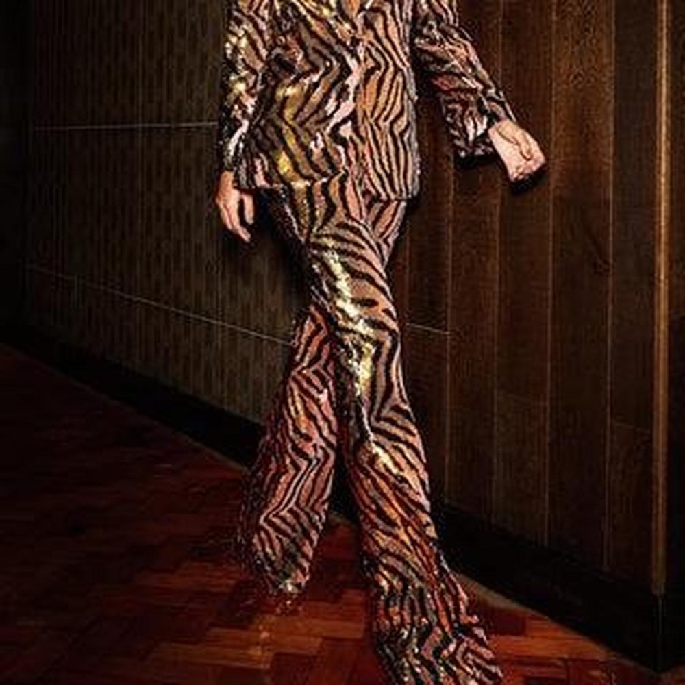 Nadine Merabi | New Kendra Tiger Two-Toned Pants NWT